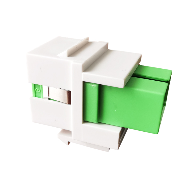 Sc-Sc Apc Fiber Optic Connector Keystone Sc Upc Optical Single-Mode Adapter Coupler Jack Slot For Network Plug. 