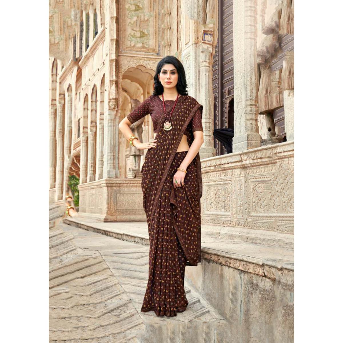 Fancy Georgette Saree DKGS-66008 | Kashvi Arohi
