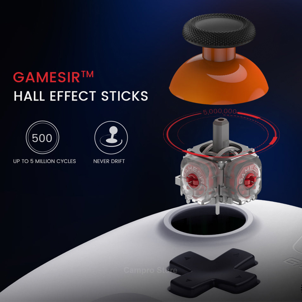 GameSir T4 Nova Lite Wireless Switch Controller Bluetooth Gamepad with Hall Effect for Nintendo Switch iPhone Android Phone PC. 