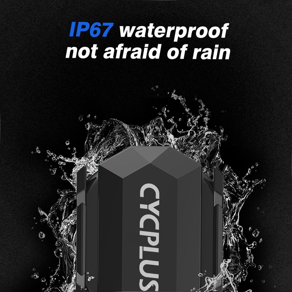CYCPLUS 2-in-1Bike Speed/Cadence Sensor - black. 