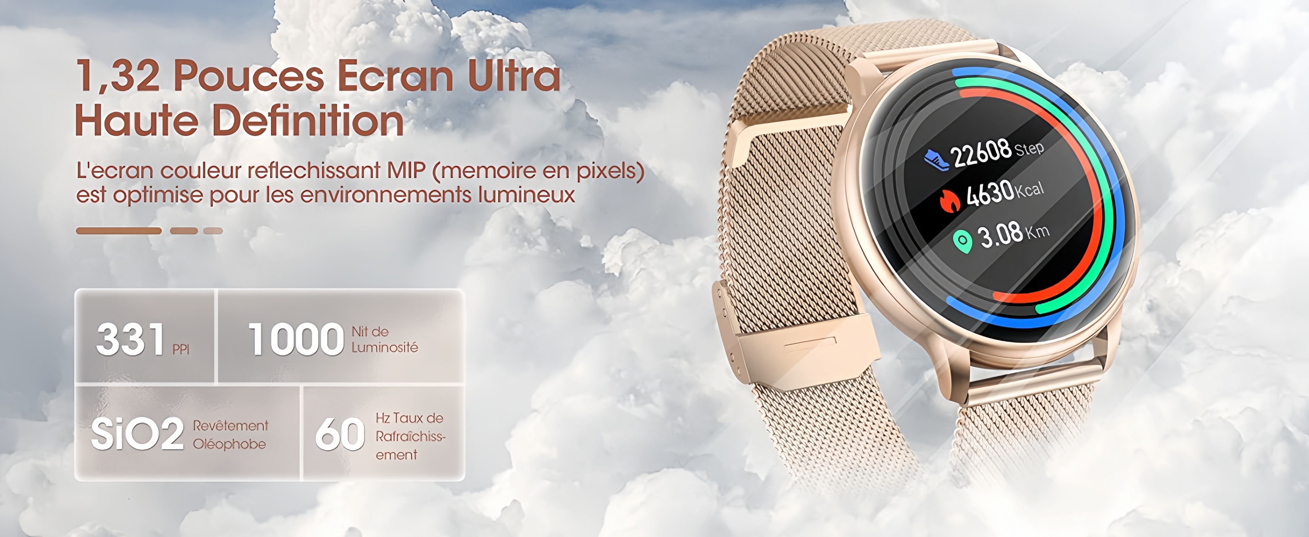 Little meatball Smart Watch For Women AMOLED Smartwatch