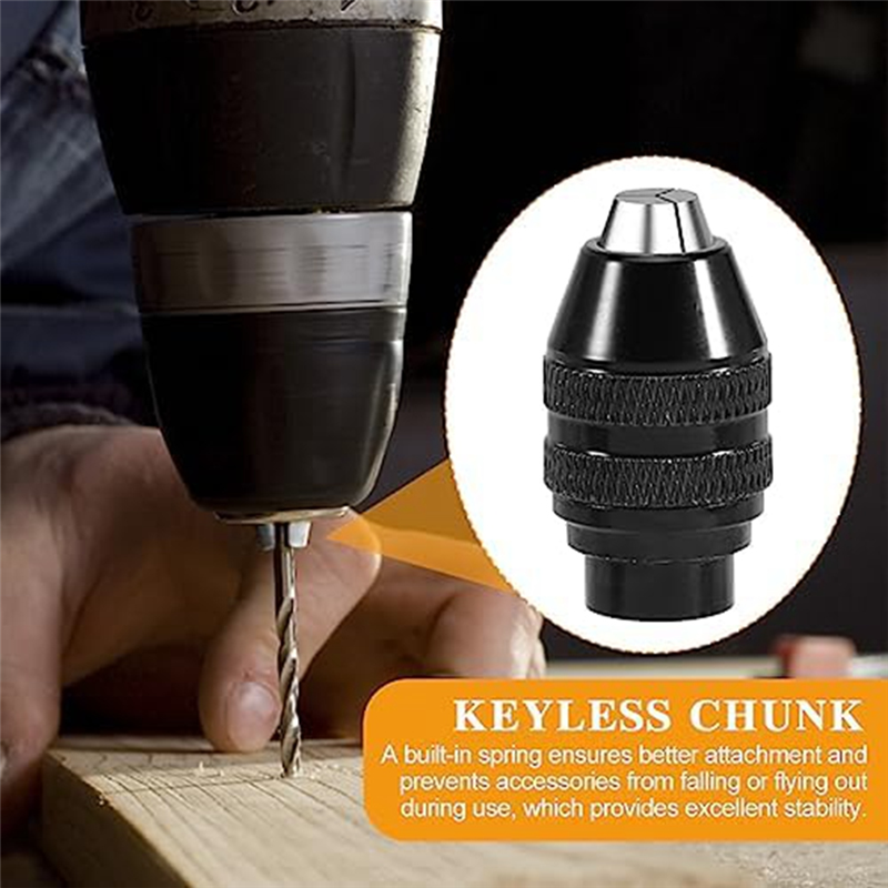 12 Piece 0.8-3.2mm Keyless Drill Chuck Collet Set 1/32 to 1/8In Replacement Metal Rotary Tool Sanding Drum 8 Sizes, Drill Tool Set. 