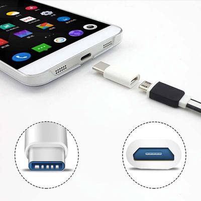 Micro USB to type C converter. 