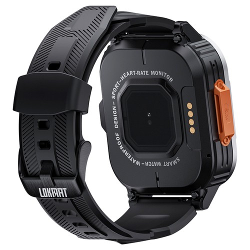 LOKMAT APPLLP 4 MAX Android Smartwatch Fitness Tracker, 2.02'' TFT Touch Screen, 2GB RAM 16GB ROM, Dual Camera - Black. 