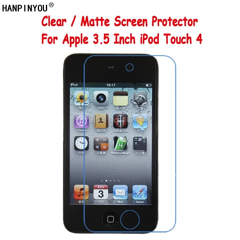New HD Clear / Anti-Glare Soft Matte Screen Protector For Apple iPod Touch 4 Touch4 4th Gen 3.5 Protective Film Guard Shield