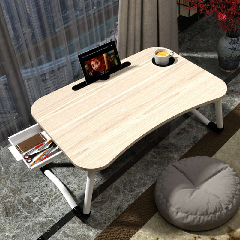 Laptop desk in bed, simple small table, student dormitory study lazy person desk, folding table. 