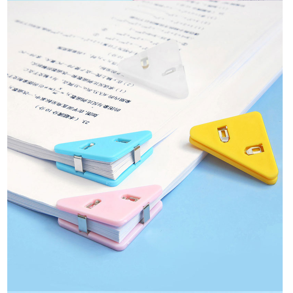 Mini Color Corner Clip Set and Solid Color Page Clips Paper Clip Clip File Index Photo Office School. 