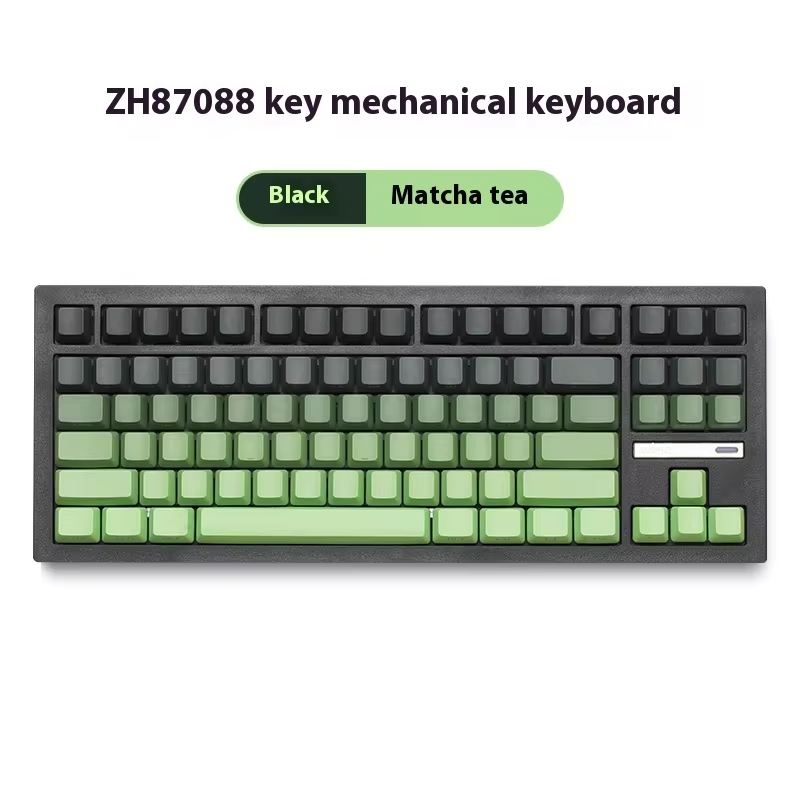 Zuohe ZH870 Mechanical Keyboard Bluetooth Wireless RGB PBT Keycap Hot Swap 3 mode office Customized Gaming Keyboards laptop Gift. 