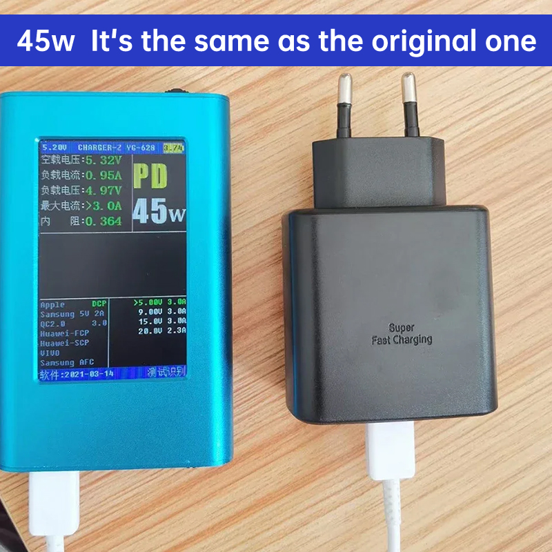 For Samsung Usb C Fast Charger 45w for Galaxy Z Fold Flip 6 A55 A15 S24 S23 S22 Ultra S10 S24 S23 Plus Note 10 Plus Tab Adapter. 