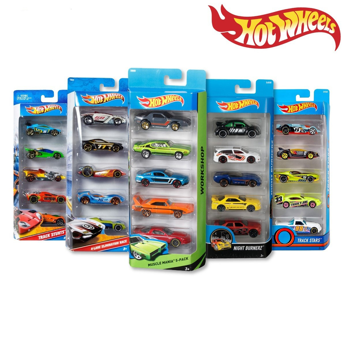 Hot Wheels 5 Car Gift Pack For Kids-1806