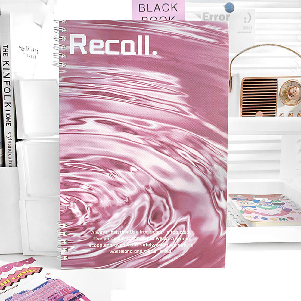 Water Ripple Notebook Flipbook Square Book B5 Notebook Non-choking Notebook. 