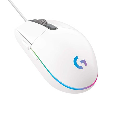 Logitech G102 Light Sync Gaming Mouse with Customizable RGB Lighting, 6 Programmable Buttons, Gaming Grade Sensor, 8 k dpi Tracking,16.8mn Color, Light Weight - Black