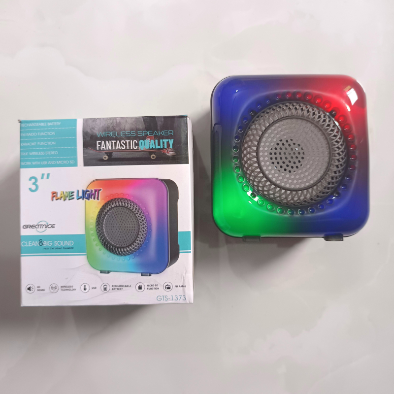 GREATNICE GTS-1373 Bluetooth/USB/TF Card & FM Radio Supported RGB Lightning Speaker. 