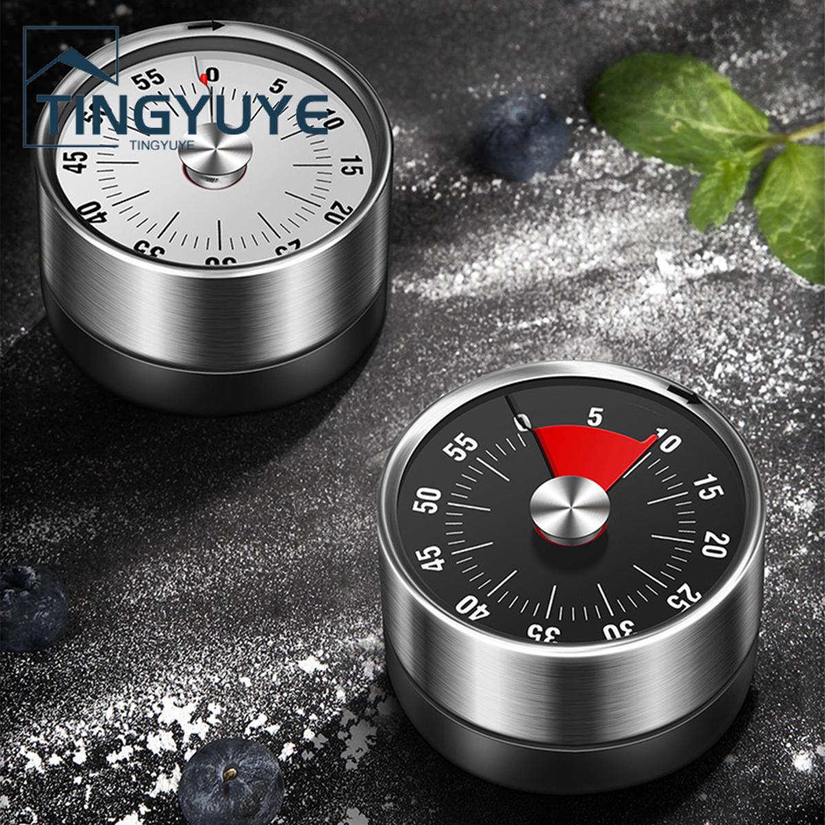 Mechanical Clock Eco-friendly Rust-proof Stainless Steel Manual Time Reminder Alarm Clock for Home