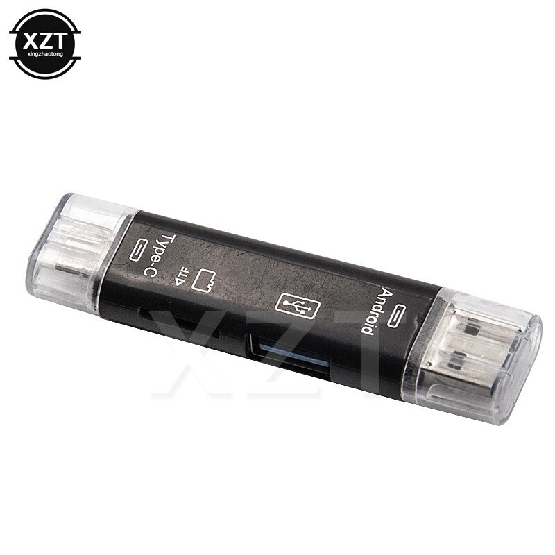 new Type-c 5-in-1 OTG Card Reader for Android Letv Type-c Phone/ Type-c Universal For TF Micro SD / Micro USB / USB Card Reader. 
