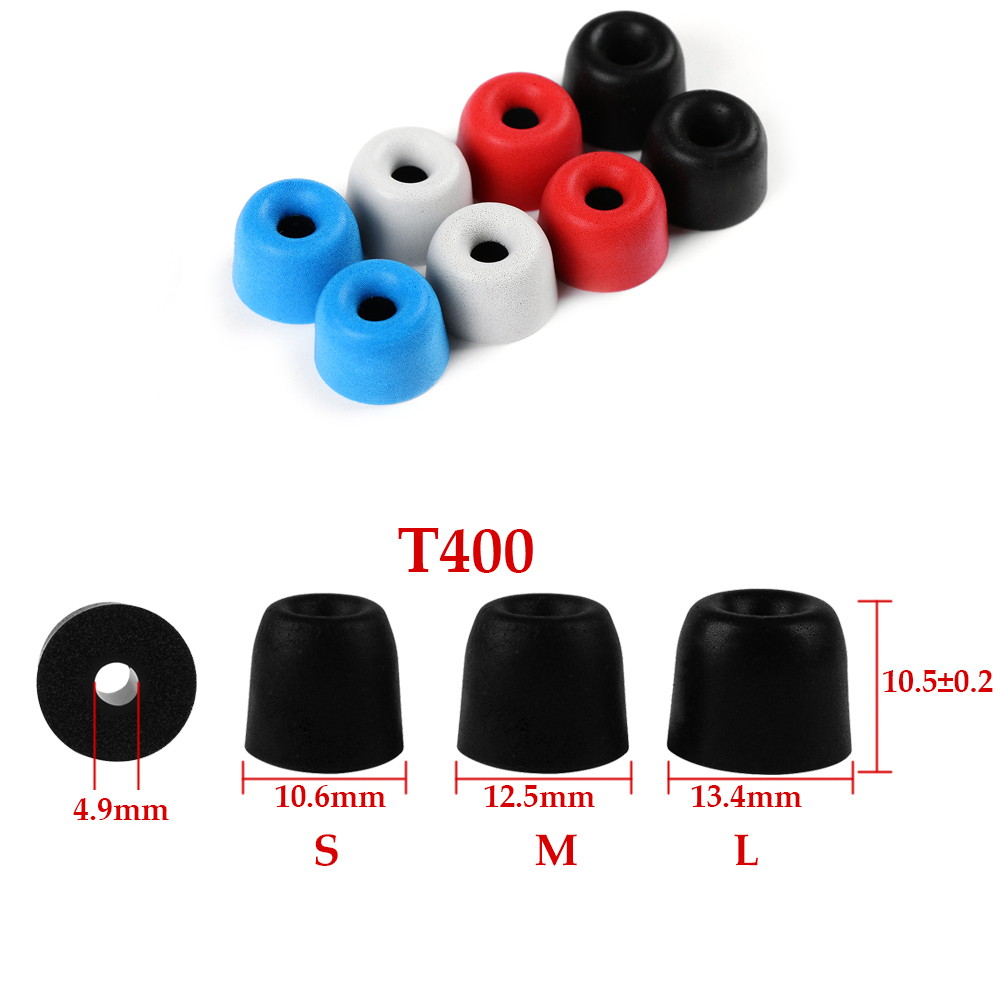 3pair/set Best-Selling T400 Foam Earbuds Ear Tips For In-Ear Earphone Soft And Easy To Replace Noise Isolation Earplug. 