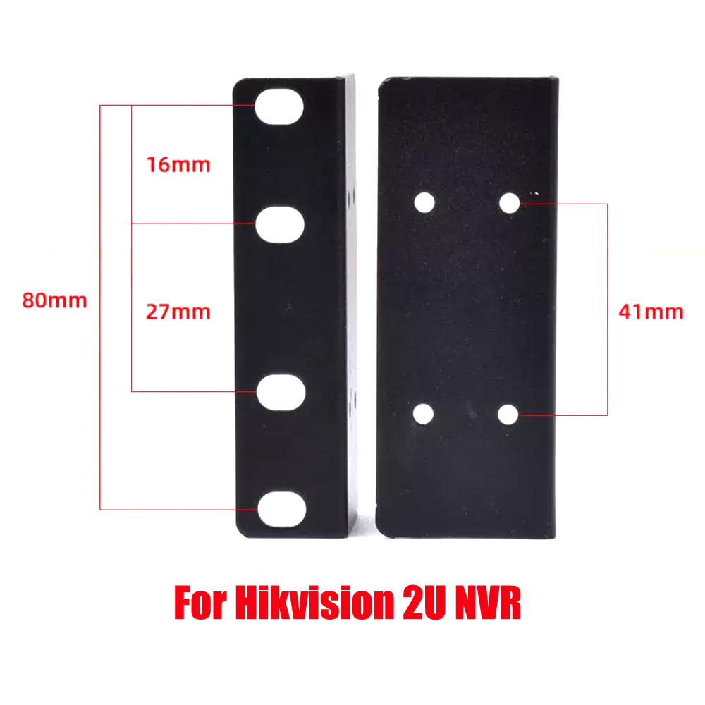 Hikvision Rack Ears Bolts Rack Mount Bracket Kit for Hikvision 1U/1.5U/2U NVR Network Video Recorder. 