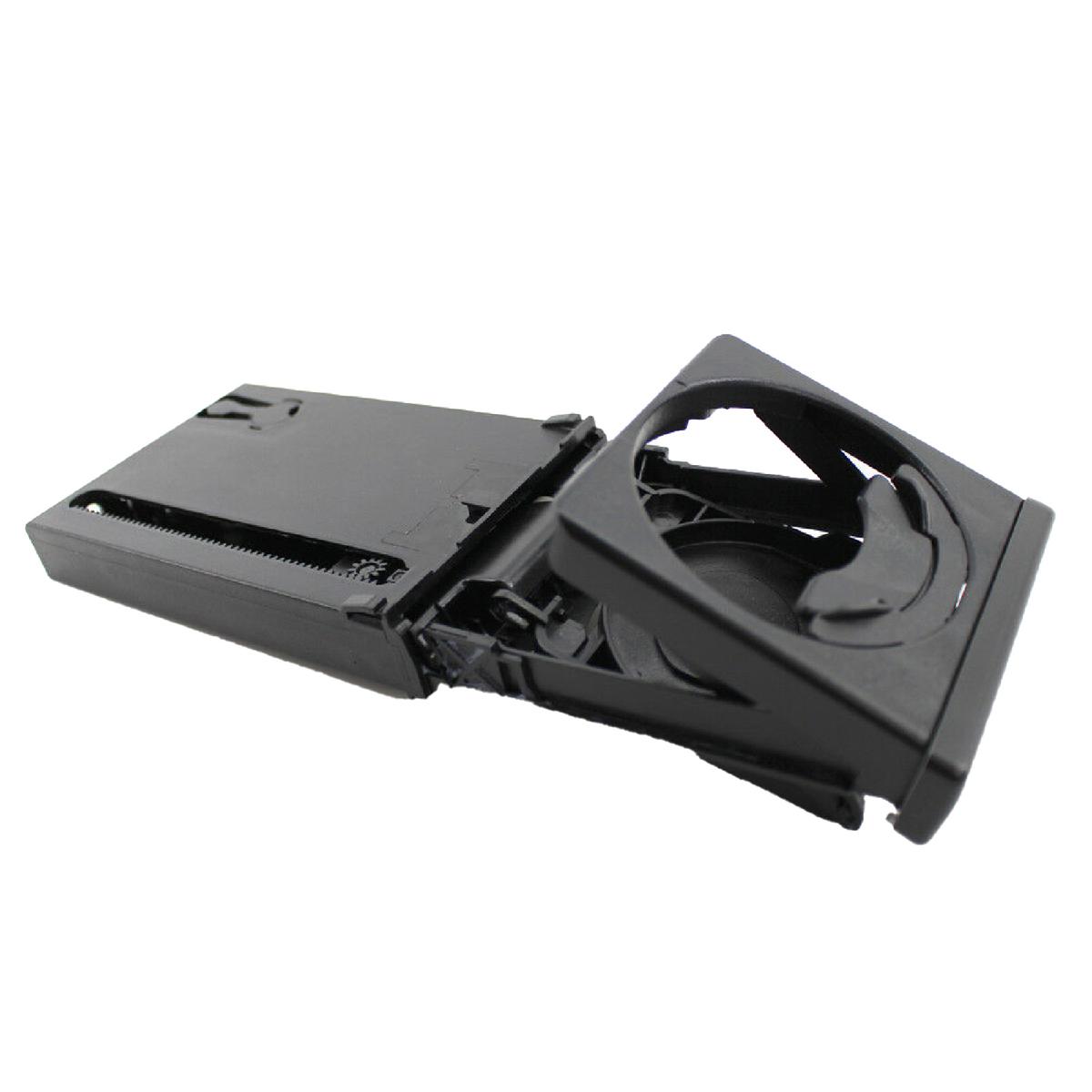 Car Cup Holder Retractable Matte Black Trim Bottle Stand 8E1862534H for Audi A4/B6/B7 02-08