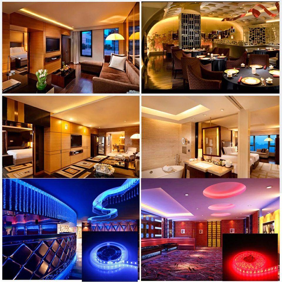 RGB Full Color Led Strip Light SMD3535 LED DC12V 16 Color SMD5050 60Leds/M Flexible Lighting Ribbon Tape. 