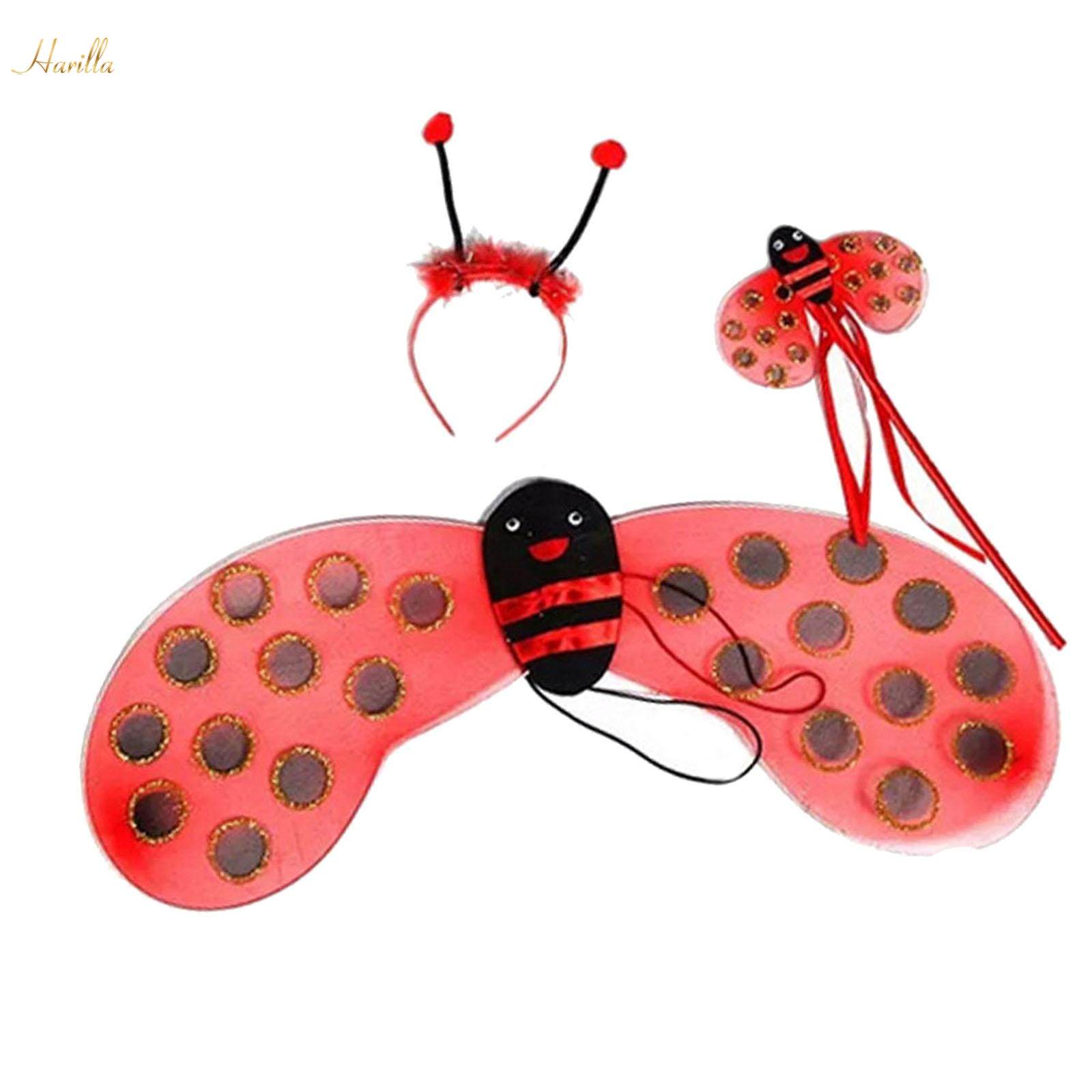 Ladybird Costume Kids Girls Ladybird Dress up Cute Halloween Ladybug Costumes for Birthday Holiday. 