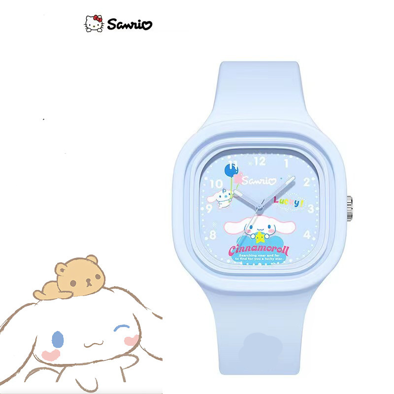 New Sanrio Junior High School Watch Female Student Clow M Cinnamoroll Babycinnamoroll Melody Girl Children Cartoon Watch
