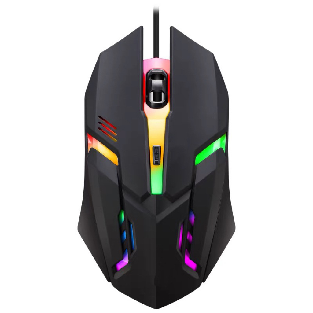 Custom Wired Luminous Mouse Gaming Electronic Sports RGB Computer Accessories Cross-Border Private Model Amazon Wholesale Mouse