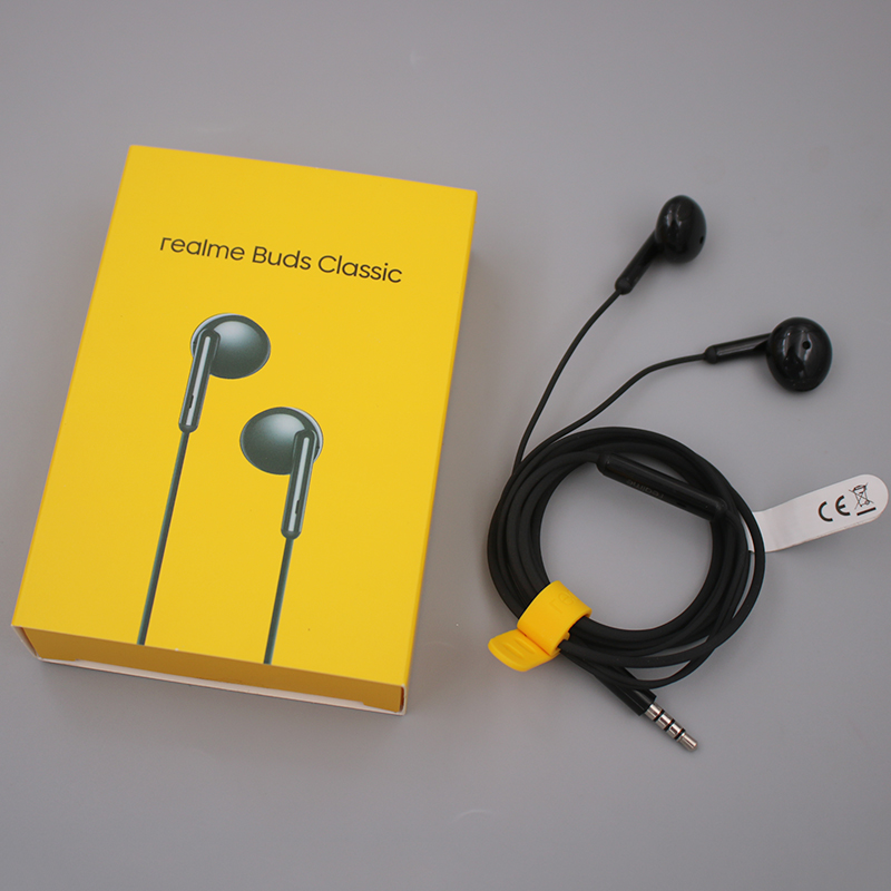 Wired Headset Realme Yellow Earphones Bluetooth Earbuds Headphones