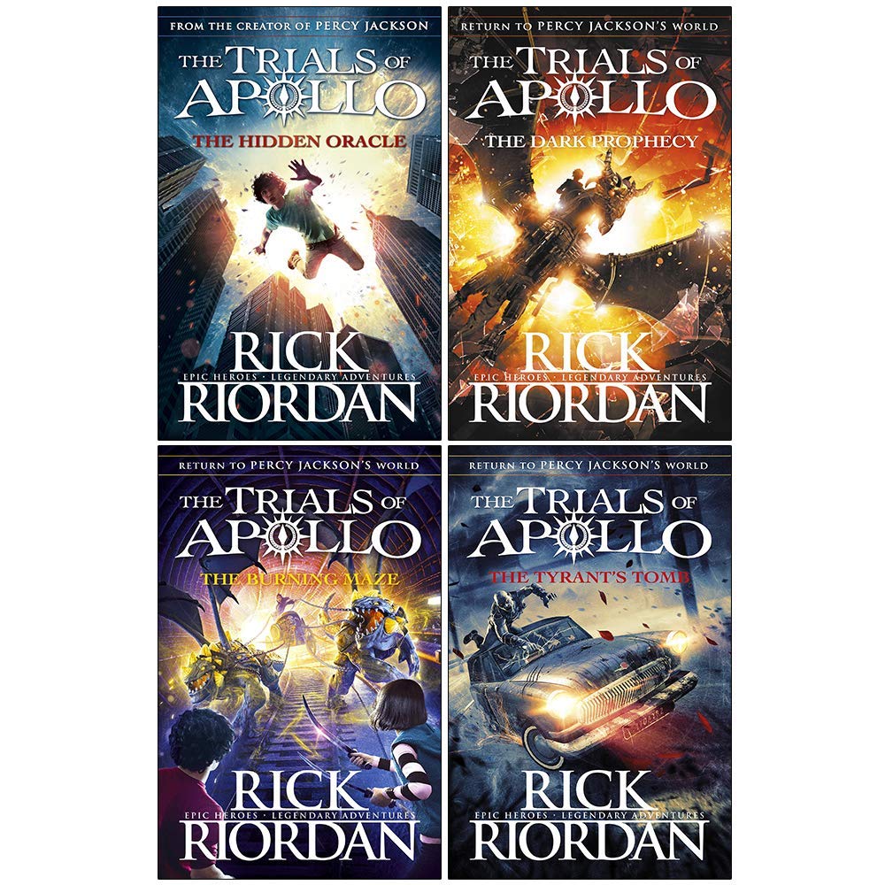 The Trials of Apollo 4-Book Set Paperback by  Rick Riordan. 