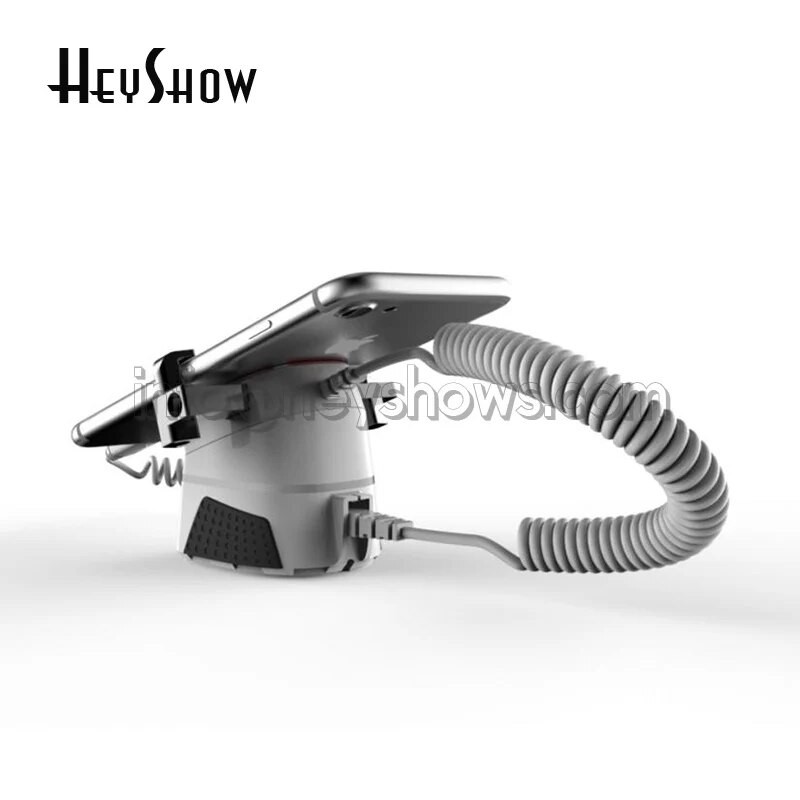 Mobile Phone Security Display Stand, Charging Stand, Anti Theft Alarm System, Smartphone Burglar Alarm with Claw. 