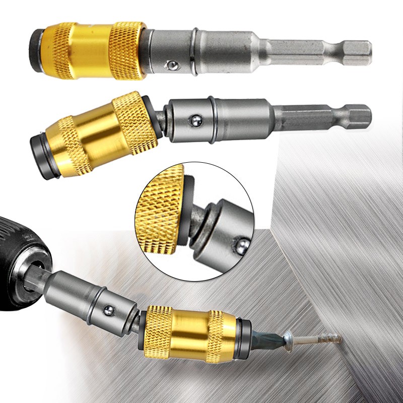 1/4'' Hex Shank Screw Bit Magnetic Screwdriver Bit Adjustable 20 Degree Extension Rod Holder Screw Driver Rod for Electric Screwdriver Drill. 