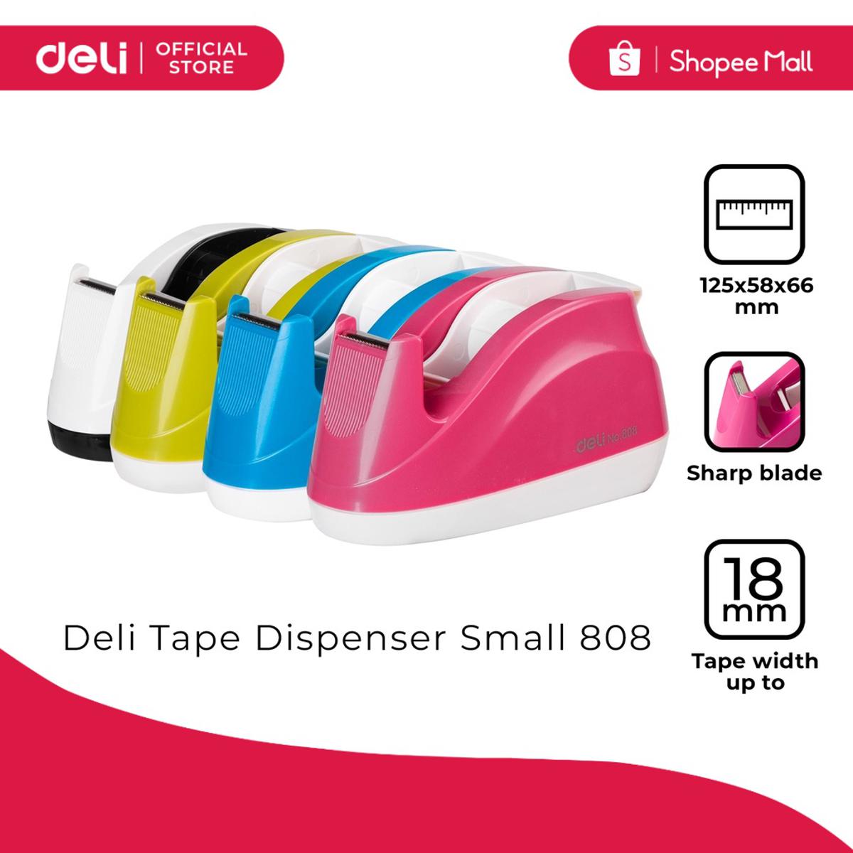 Deli 808 Tape Dispenser - 1pc (Random Color) - Both Side Tape
