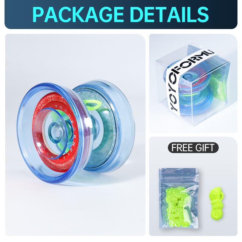 Yoyoformula [FREE GIFT] 1A/3A/5A Side Axis Gameplay 1A Beginner-specific Competition Practice Yoyo Plastic Professional Responsive YoYo Ball Bearing Toy for Teenager. 