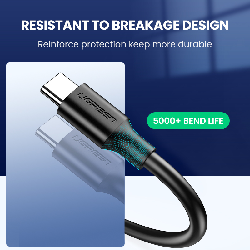 UGREEN USB 3.0 toType C Fast Charging and Sync Data Cable for Xiaomi a1 a2 a3 Mi 6 Mi 8 Huawei nova 5t 5 4 3 One Plus 3. 
