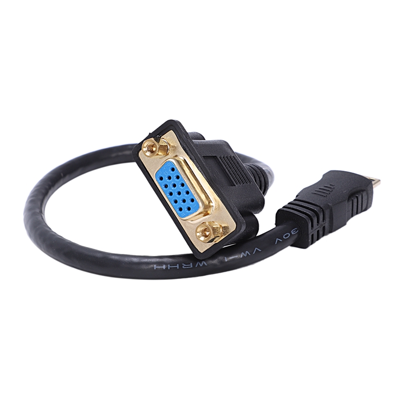 Mini HDMI to VGA M/F Connector Cable Adapter Converter 0.3M 1FT. 