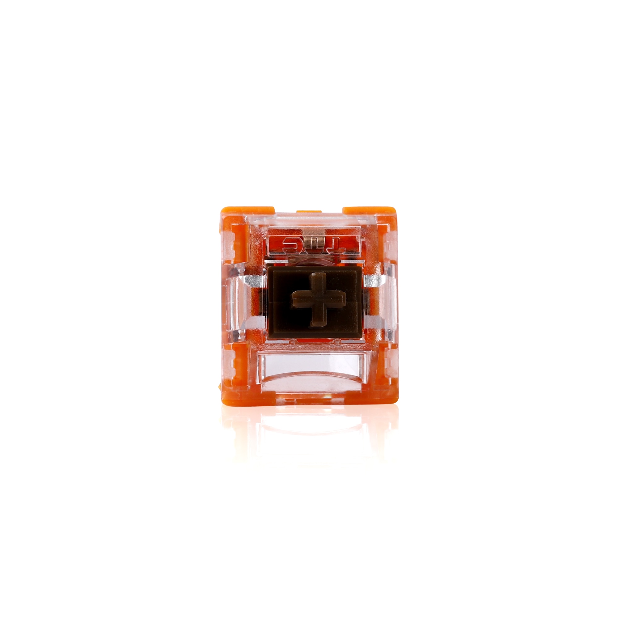 【happy one】TTC Golden Brown Shaft Switches for Mechanical Keyboard Switch ized Section Shaft Transparent Switch Cover 3. 