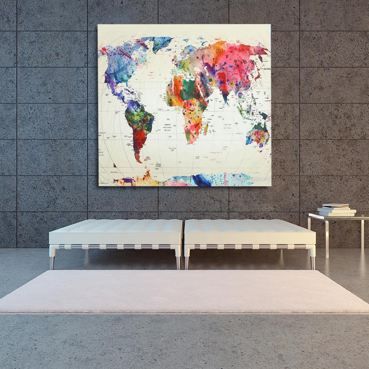 Vintage World Map Mandala Wall Hanging Tapestry Bedspread Dorm Living Room Decor -. 