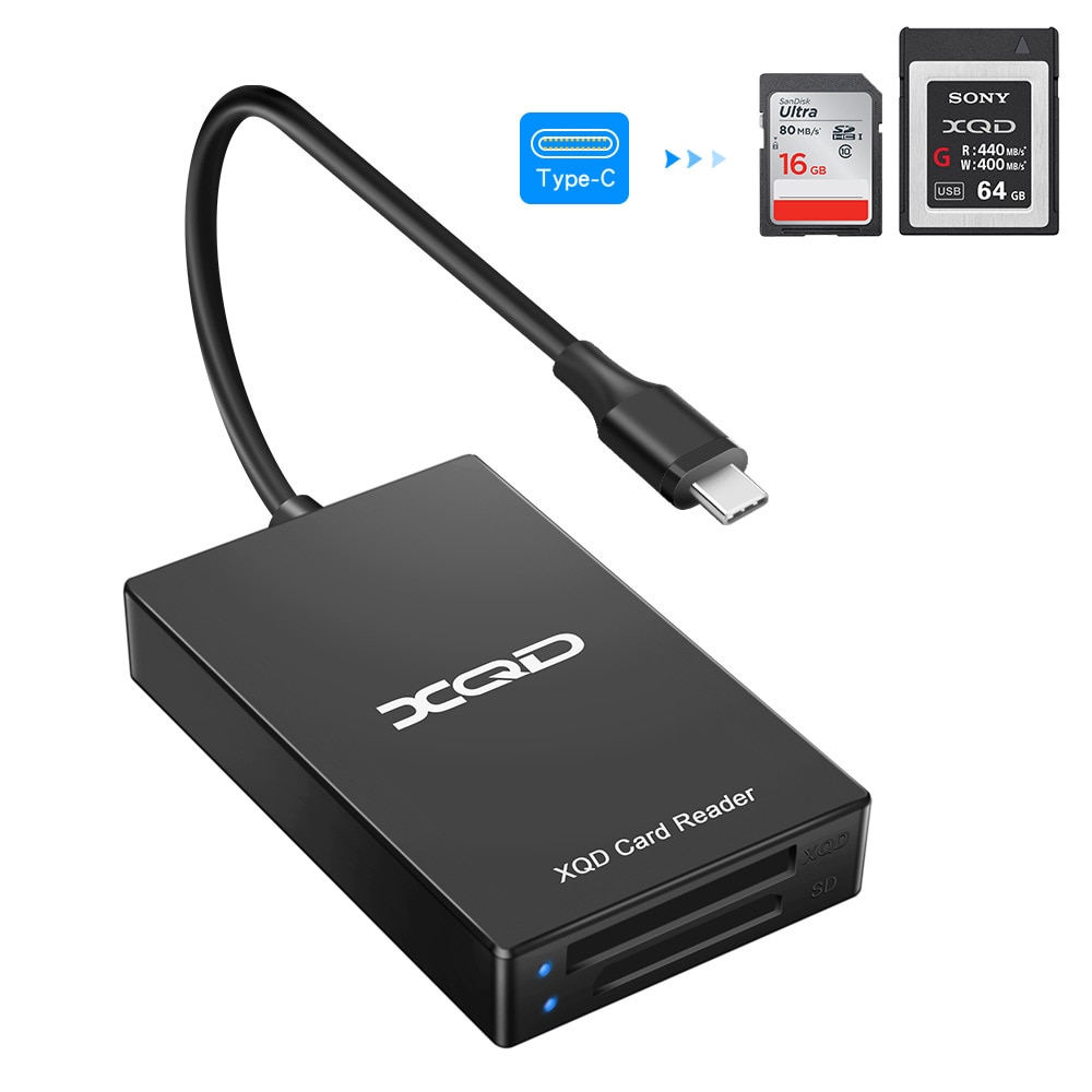Multi-Function XQD SD Card Reader Type-C USBC USB 3.0 Card Adapter Speed Up to 5Gbps for Sony G M Series XQD for SD Card Reader. 