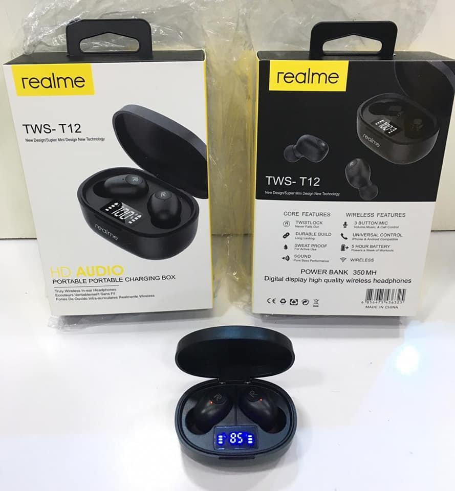 true wireless stereo earbuds model t12
