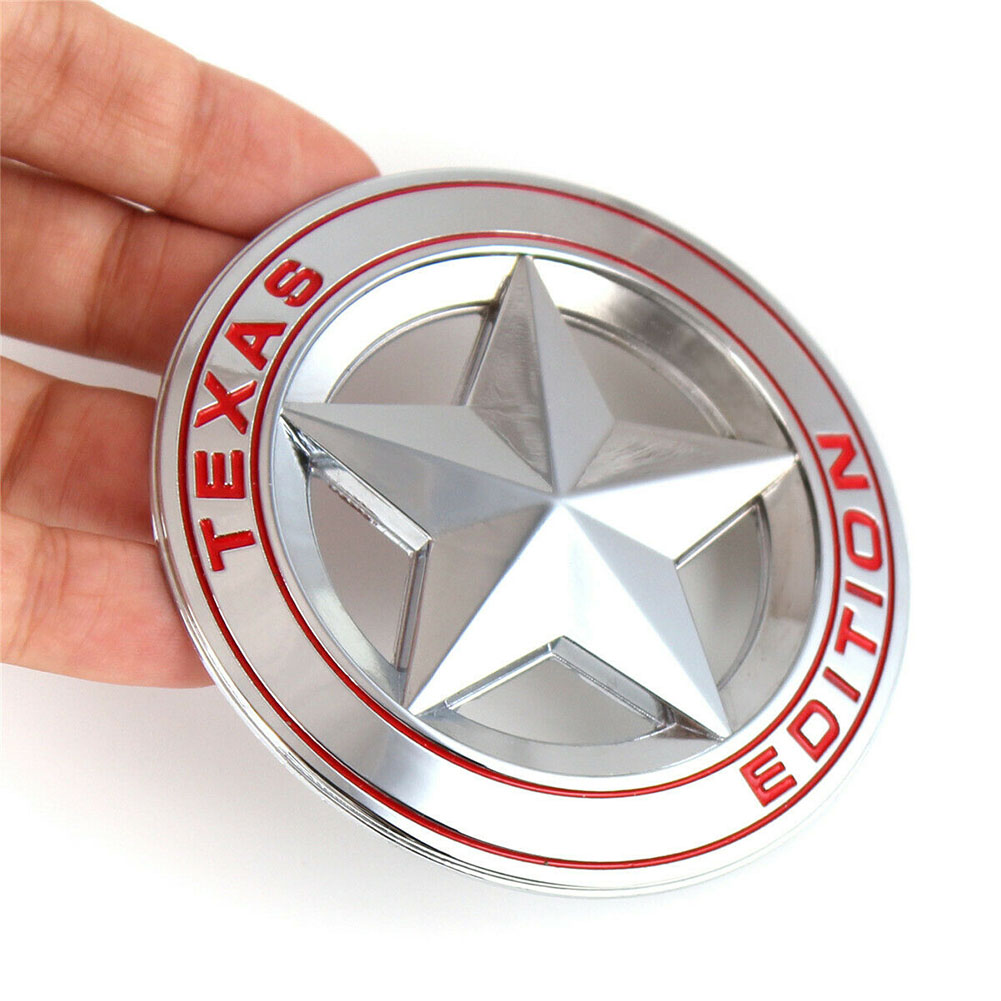 SL Car Five-pointed Star Badge Sticker Colorful Weatherproof 3d Three-dimensional Emblem Universal Modified Stickers. 