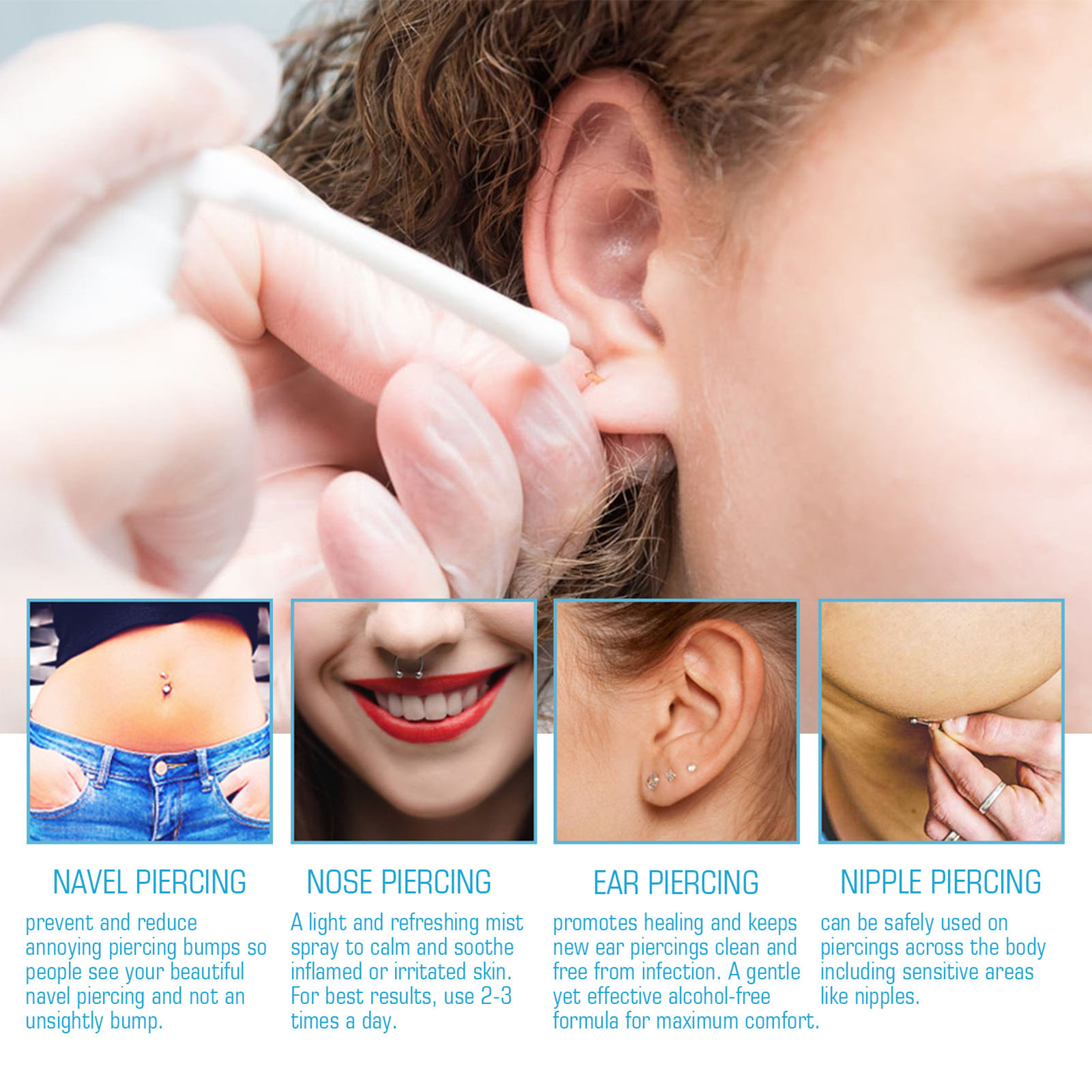 To Heal Ear How To Clean Lobe Piercings Lobe Piercings How To Heal