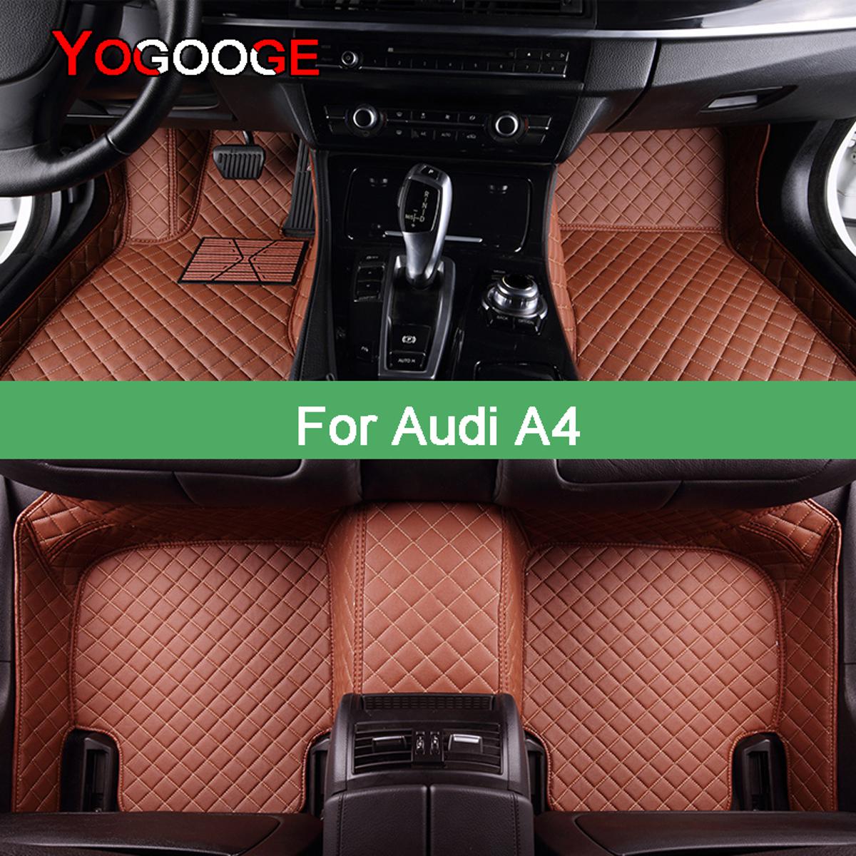 YOGOOGE Car Floor Mats For Audi A4 B6 B7 B8 B9 Foot Coche Accessories Auto Carpets
