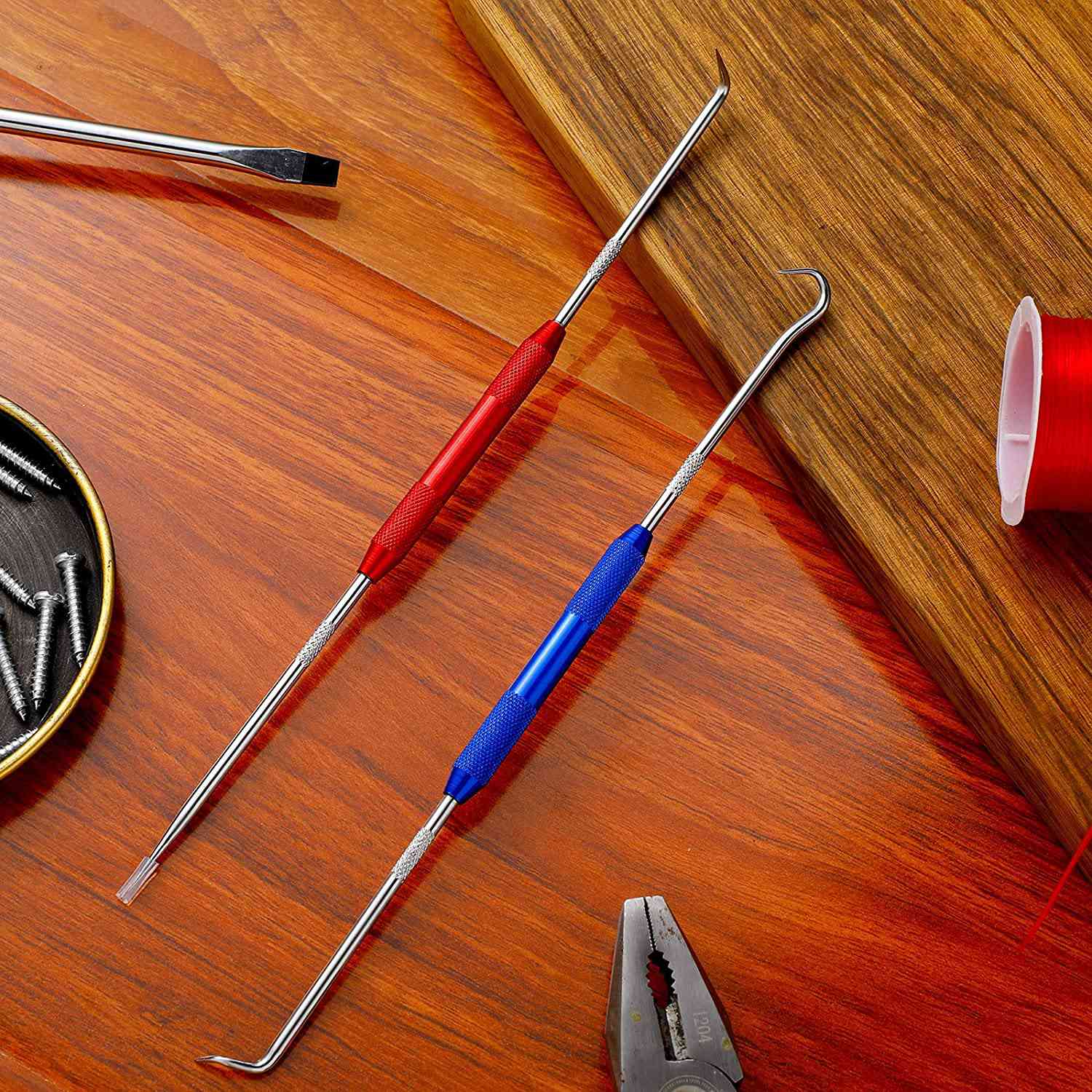 Double Pointed Scriber, 2 Pcs Scribe Tool for Machinists,Technicians. 