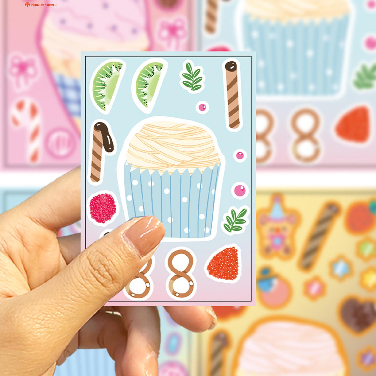 Ice cream stickers are simple and safe: printed in color, surface covered with film, very thick, good gloss, very waterproof, non-fading, safe, no odor, no tearing. All items are child-safe.. 