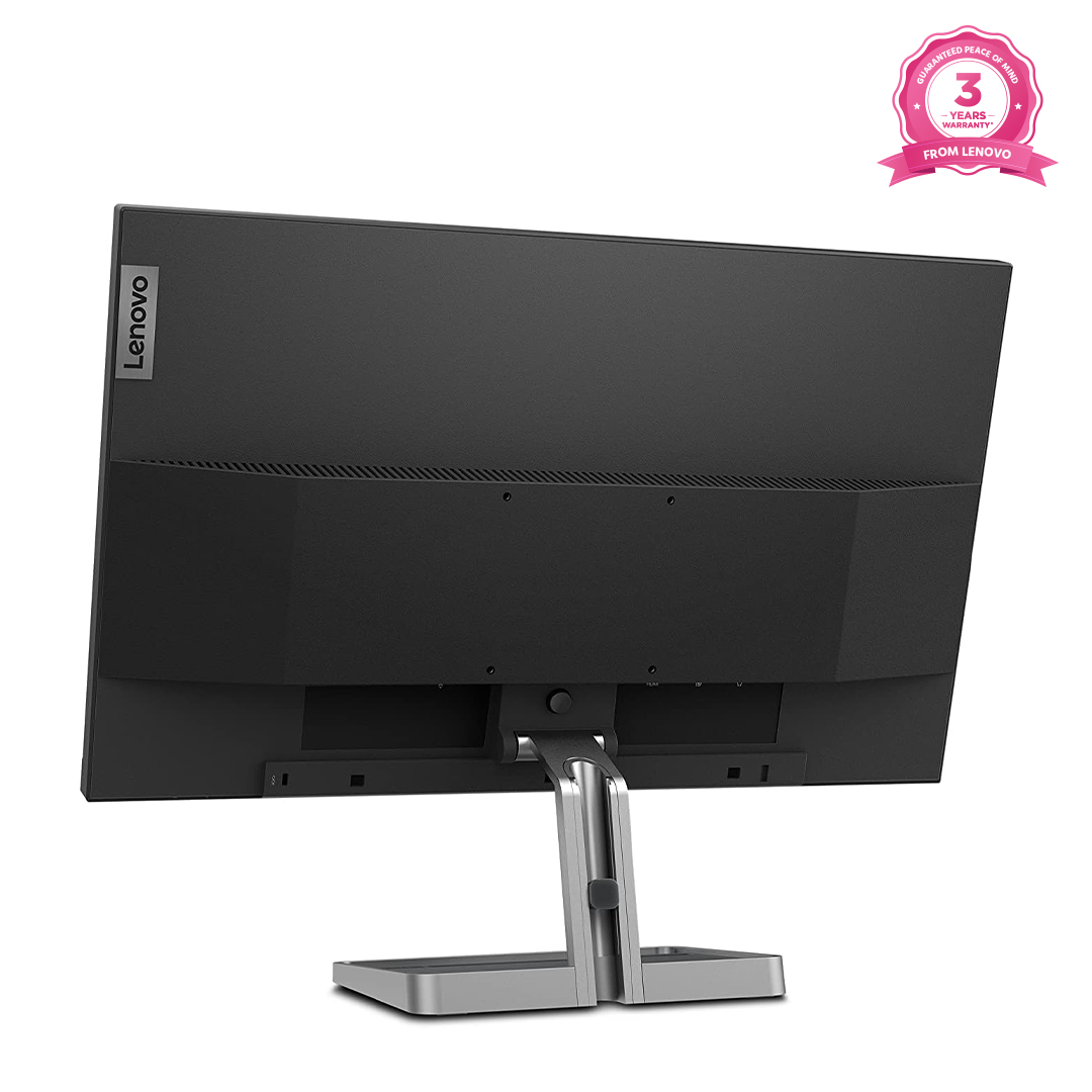 Lenovo L24q-35 24 Inch Ultraslim Monitor with vivid 2K QHD 2560 x 1440 resolution, 99% sRGB true-to-life color display and 3-side NearEdgeless panel. 