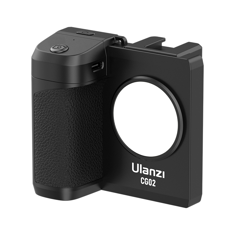 Ulanzi CG02 Smartphone Selfie Grip Wireless Bluetooth Handle with 5500k Fill Light Phone As Camera Photo Stabilizer. 