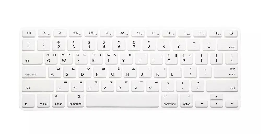 【Daily Necessities For Anyone Store】KR Korean Keyboard Silicone keyboard for Apple macbook Air Pro Retina 13 15 17 for mac book laptop. 