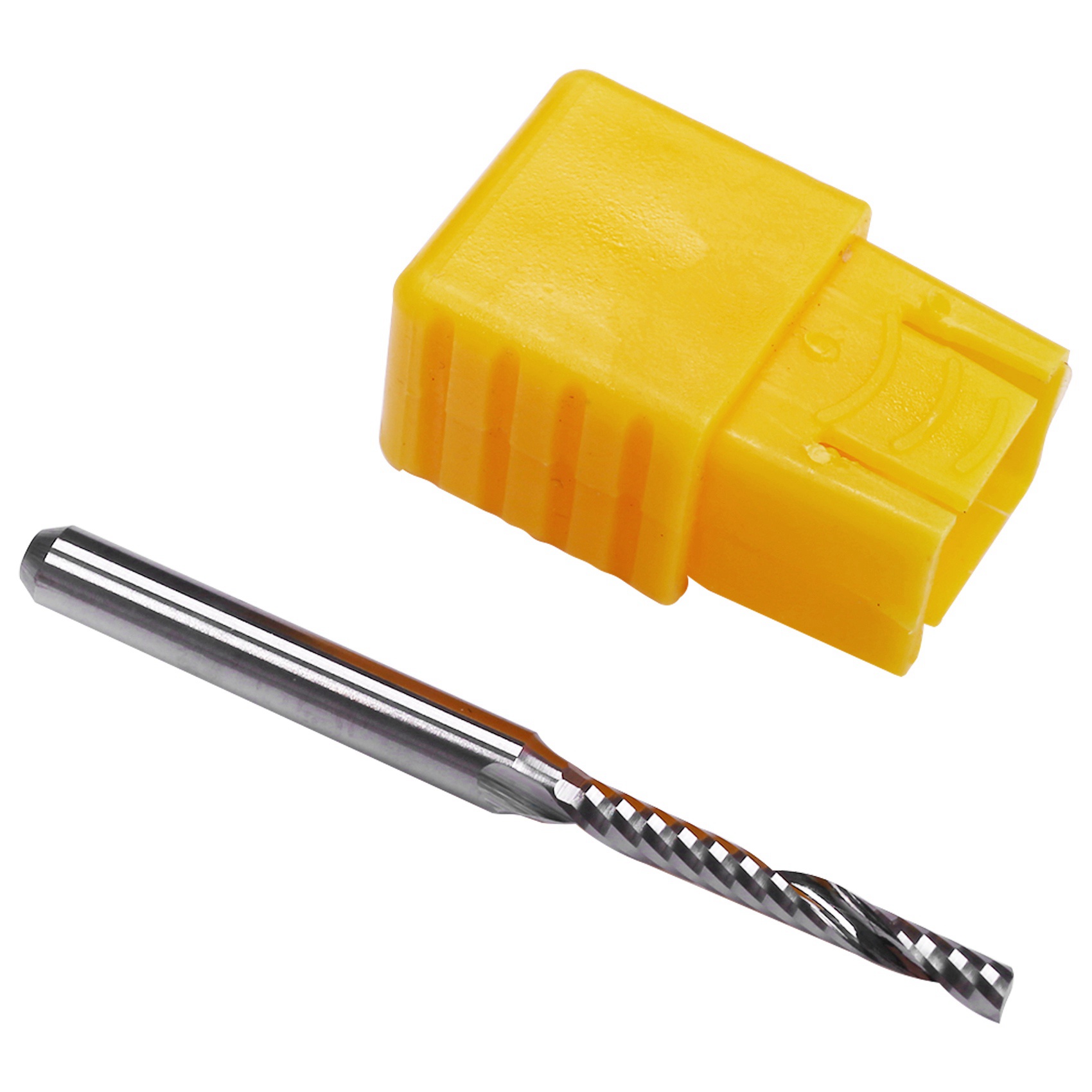 3X 2mm x 15mm Carbide Single Flute Spiral End Mill CNC Router Bit. 