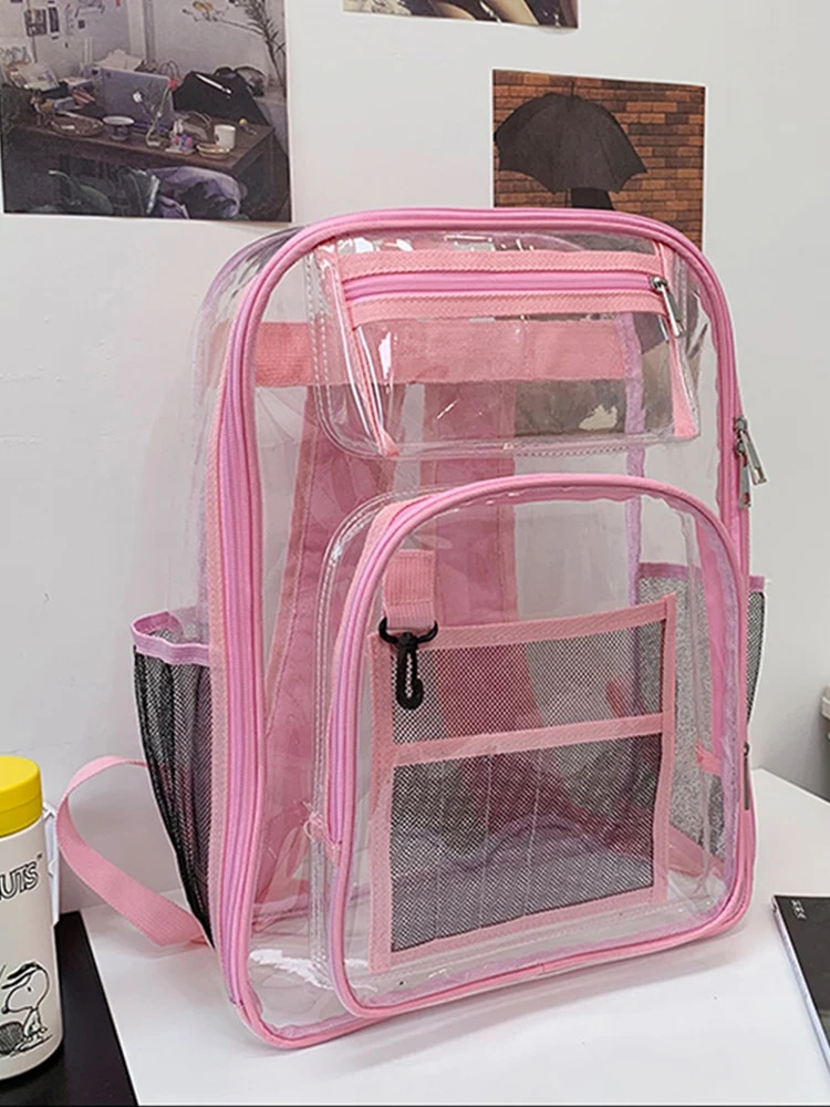Plastic School Bags For Girls School Transparent Bags Daraz