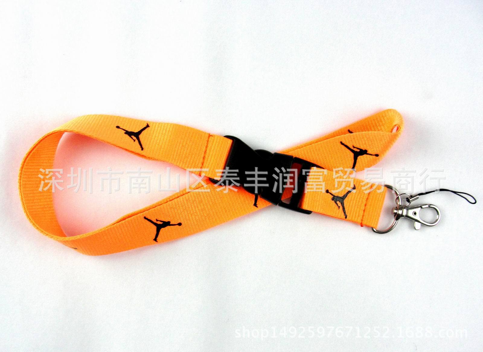 Spot sports LOGO Jordan gift badge key mobile phone work card lanyard export quality 15 colors optional. 