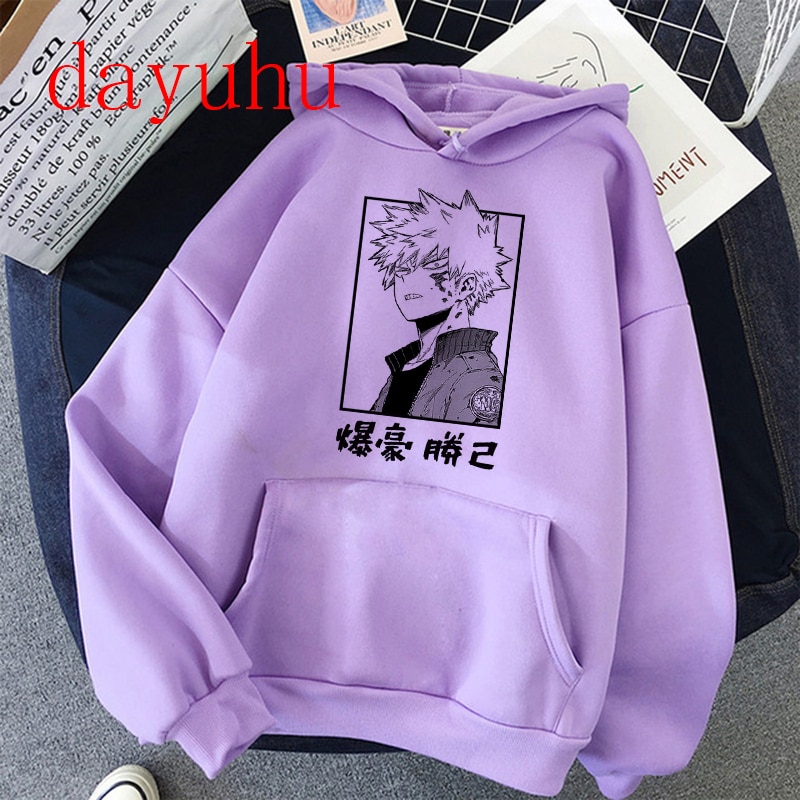 Harajuku my hero academia Hoodies Japanese Anime Bakugou Katsuki Men Hoodie Streetwear Casual Sweatshirts Boku No Hero Academia. 